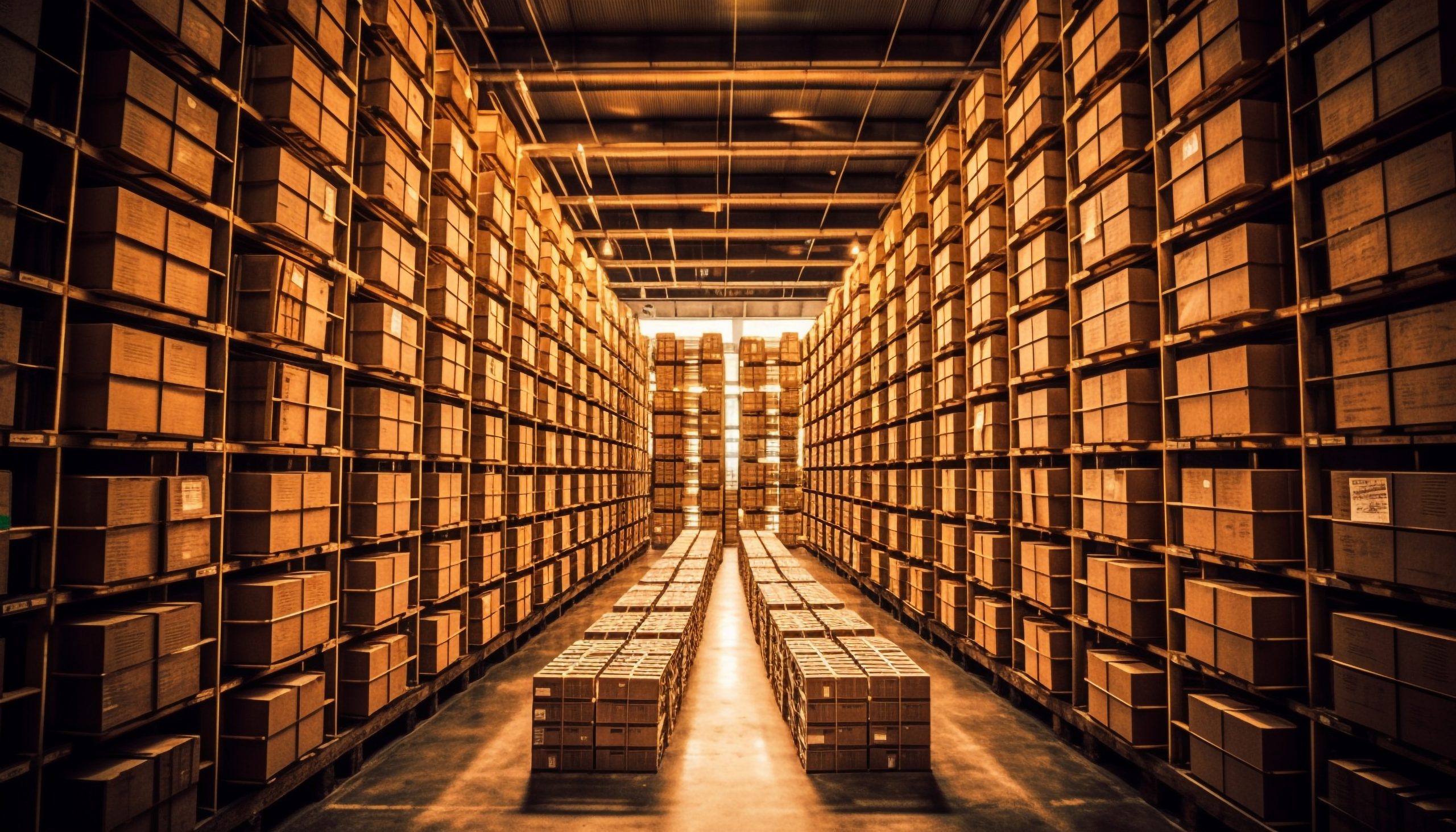 A futuristic library with shelves in symmetry generated by AI